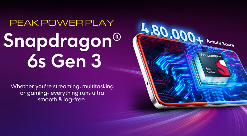 POCO M7 Plus 5G trang bị vi xử lý Qualcomm Snapdragon 6s Gen 3