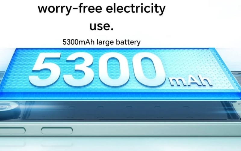 Pin dung lượng 5300 mAh bền bỉ