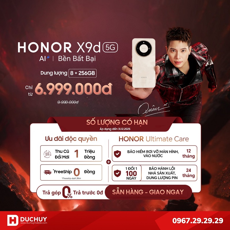 giá bán HONOR X9d 5G cực tốt