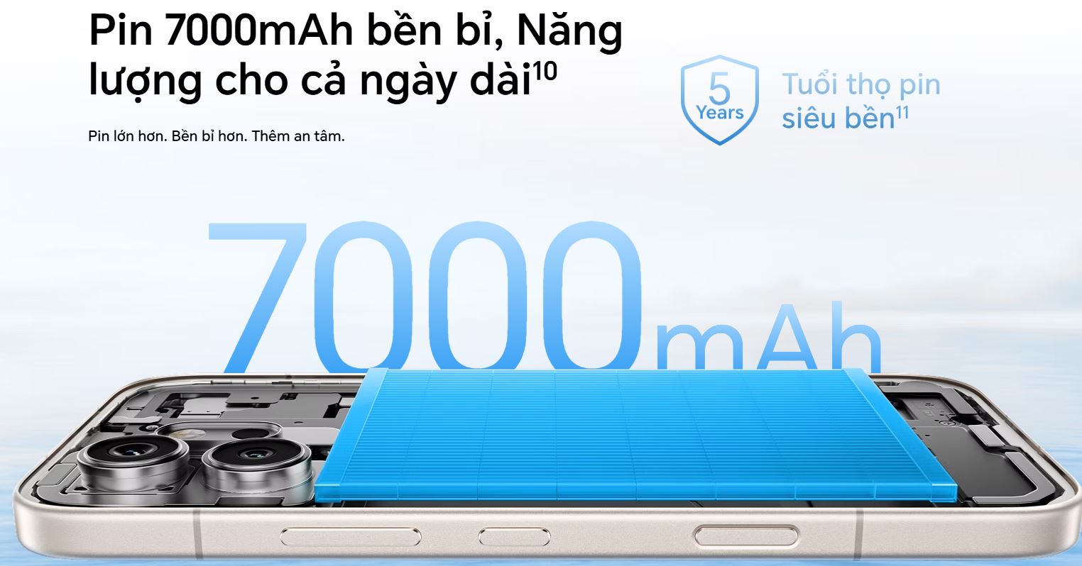 Honor 600 có pin 7.000 mAh