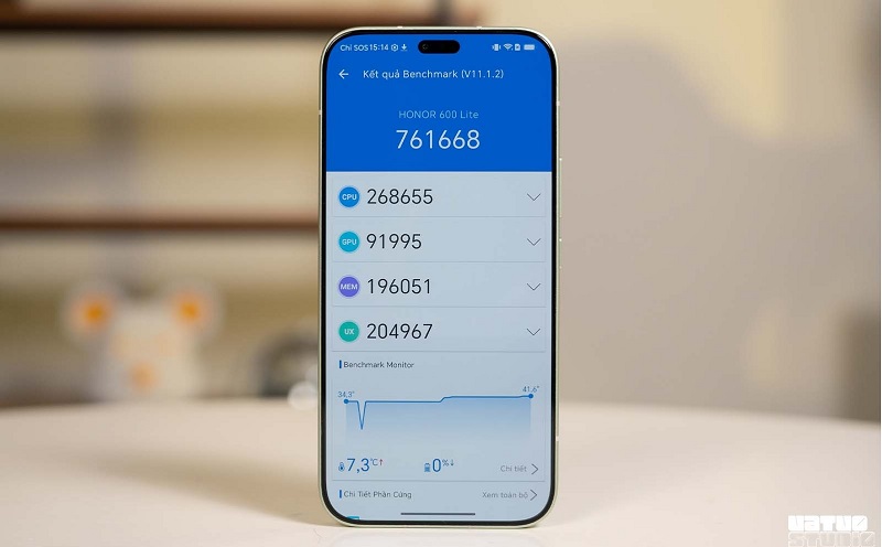 Điểm hiệu năng Honor 600 Lite đạt 761.668 điểm