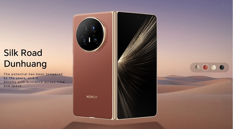 Honor Magic V5 màu nâu đỏ