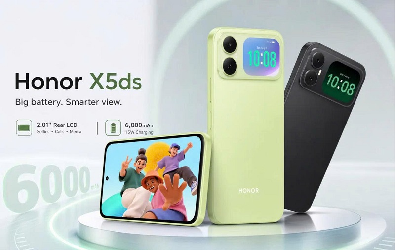 HONOR X5ds có viên pin 6.000 mAh bền bỉ