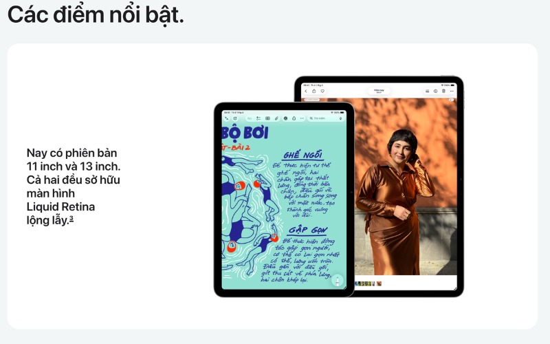 Thiết kế mỏng 6.1 mm