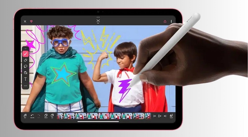 Bút Pencil giúp iPad Gen 11 viết vẽ tiện lợi