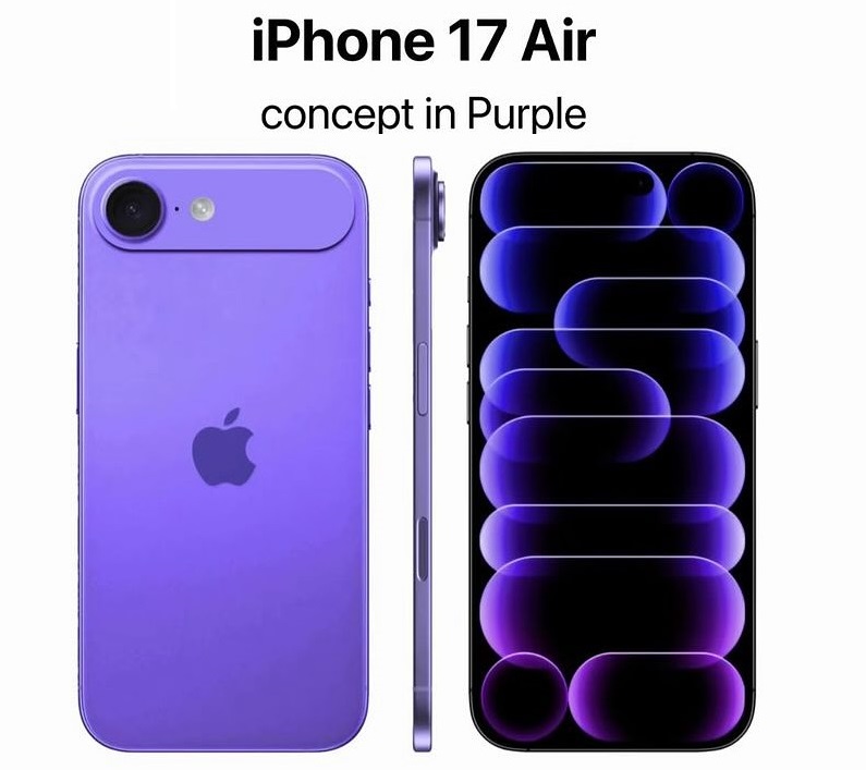 iPhone 17 Air màu Tím cực đẹp
