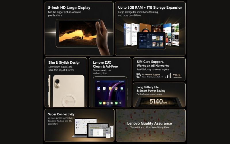 Cấu hình ổn định với MediaTek 8 nhân và RAM 8GB