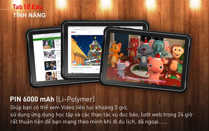 Dung lượng pin 6000mAh ổn định