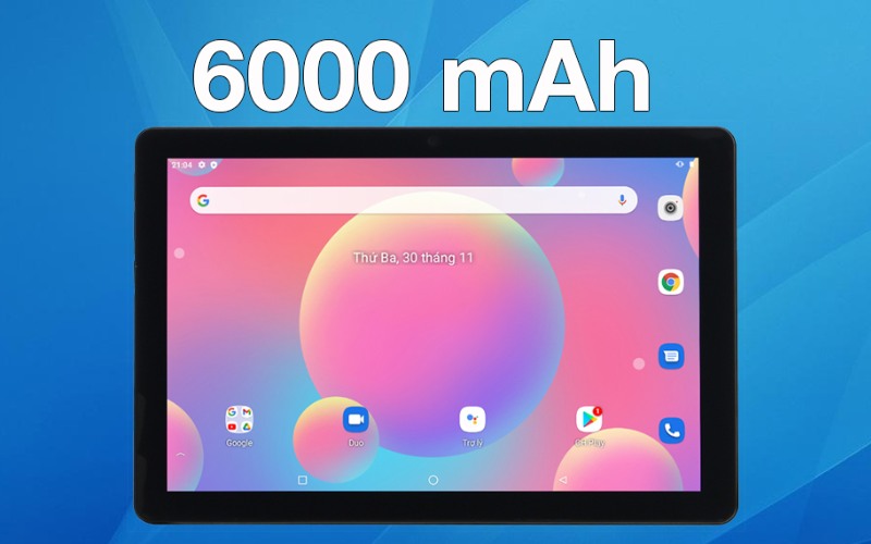 Dung lượng pin 6000mAh ổn định