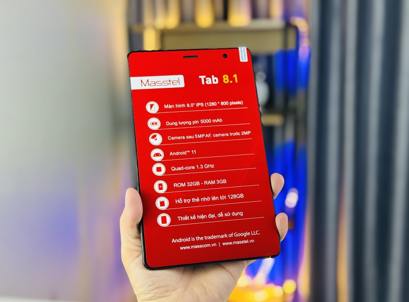 Masstel Tab 8.1 có nhiều ưu điểm nổi bật