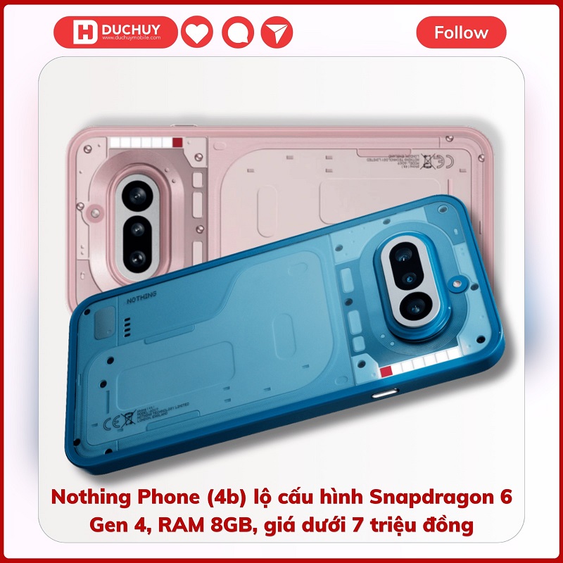 Nothing Phone (4b) có thiết kế độc đáo