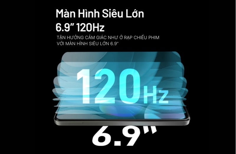 nubia V80 Max 256GB có màn hình lớn đến 6.9 inch 