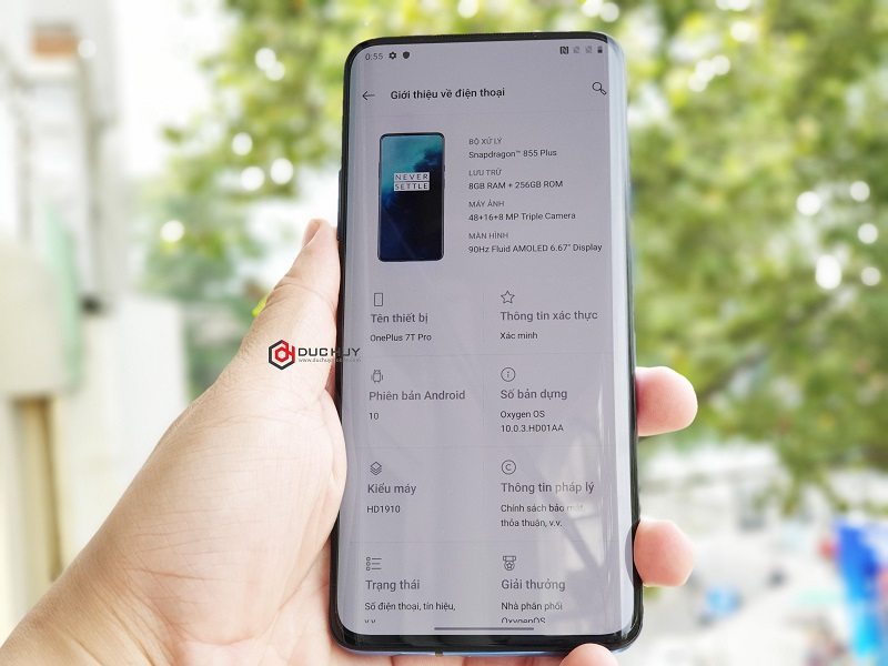 oneplus 7t pro sở hữu chip Snapdragon 855 plus mạnh mẽ