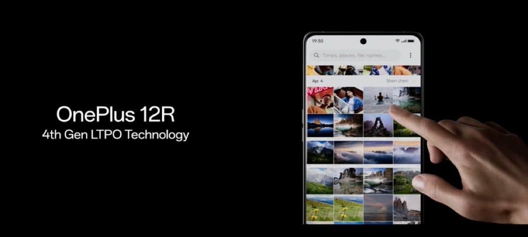 Màn hình OnePlus 12R sở hữu nhiều công nghệ tiên tiến