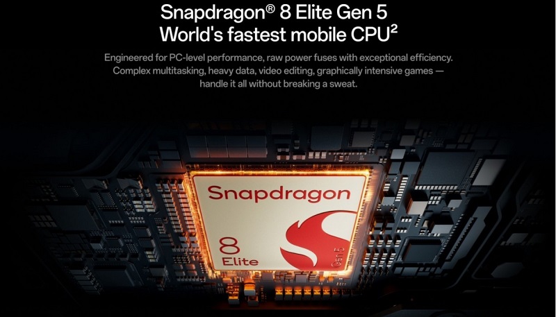 OnePlus Pad 4 được trang bị vi xử lý Snapdragon 8 Elite Gen 5