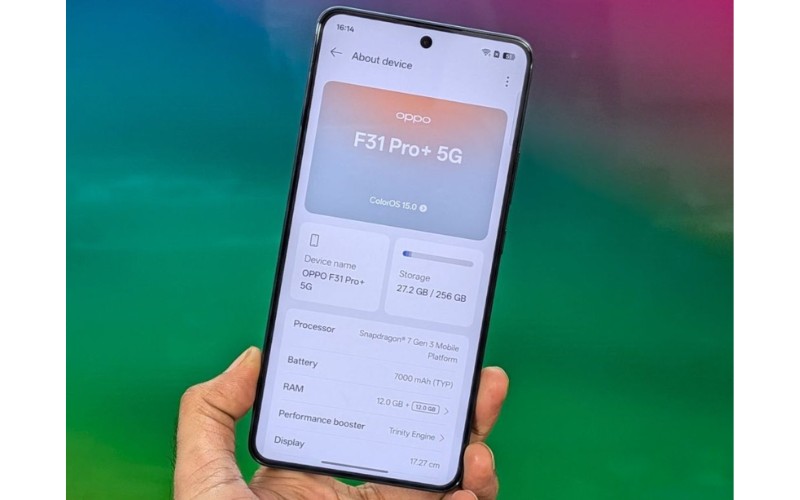 Chip Snapdragon 7 Gen 3, 12GB RAM tối đa