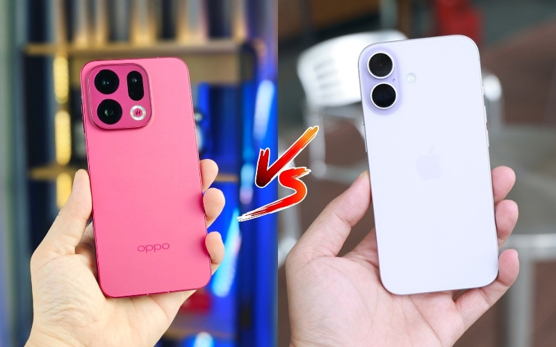 So sánh OPPO Find X9 với iPhone 17