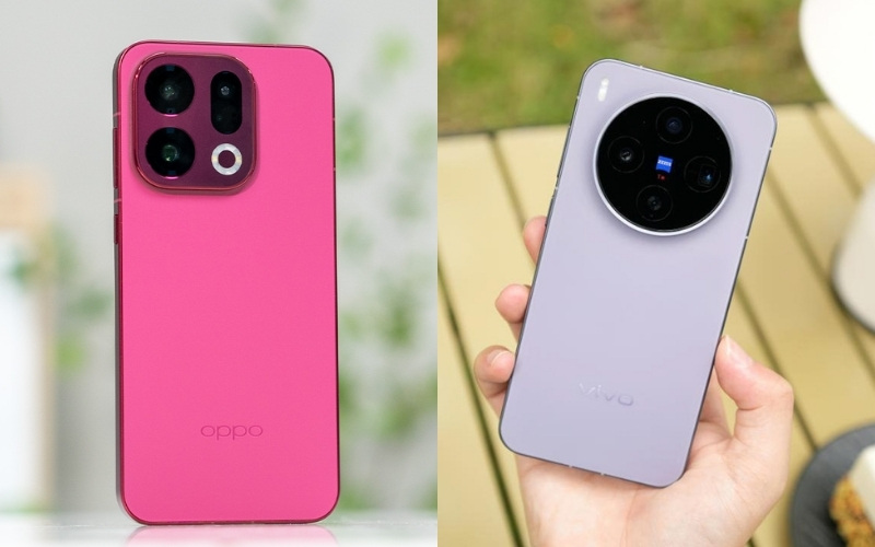 Thiết kế: Find X9 thanh lịch, vivo x300 nhỏ gọn