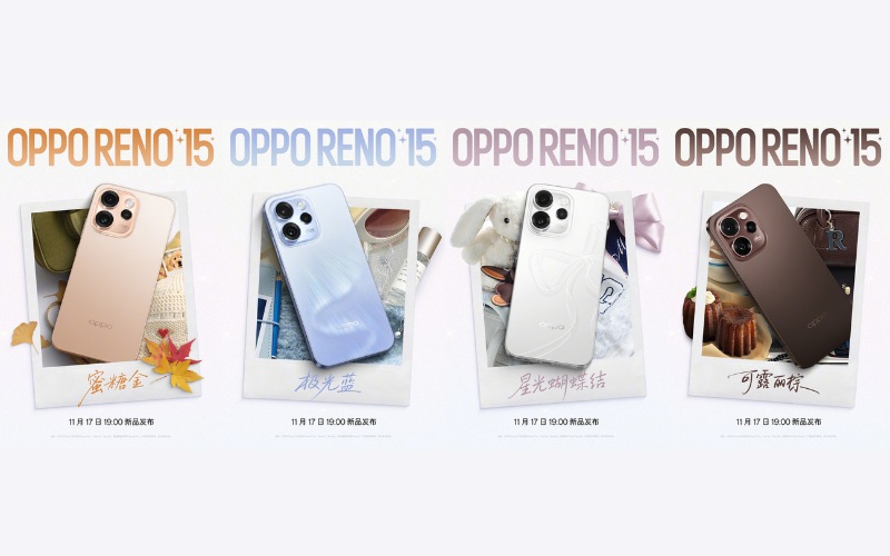 oppo reno15 có thiết kế dạng phẳng