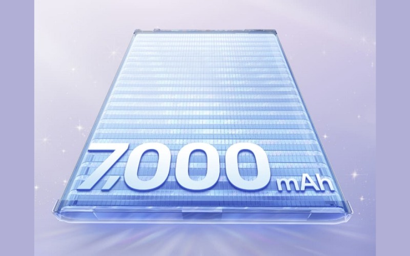 Pin 7,000 mAh khủng đi kèm sạc nhanh 80W