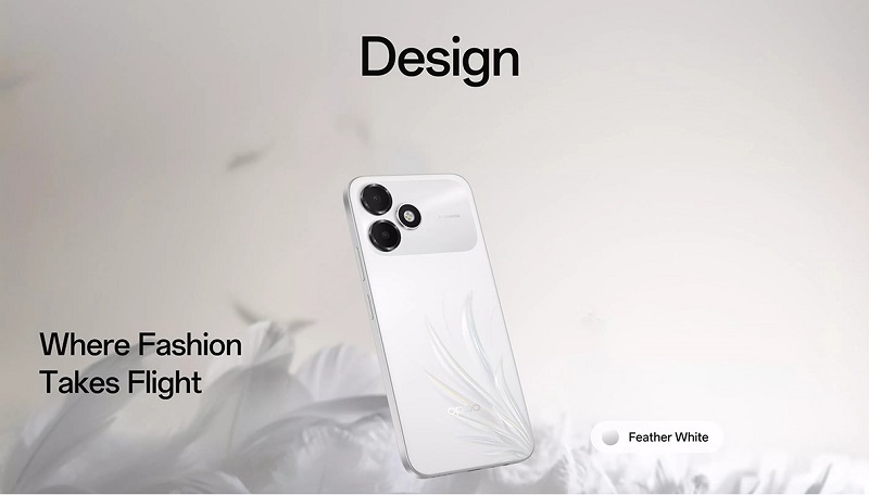 Oppo A6c sở hữu thiết kế đơn giản