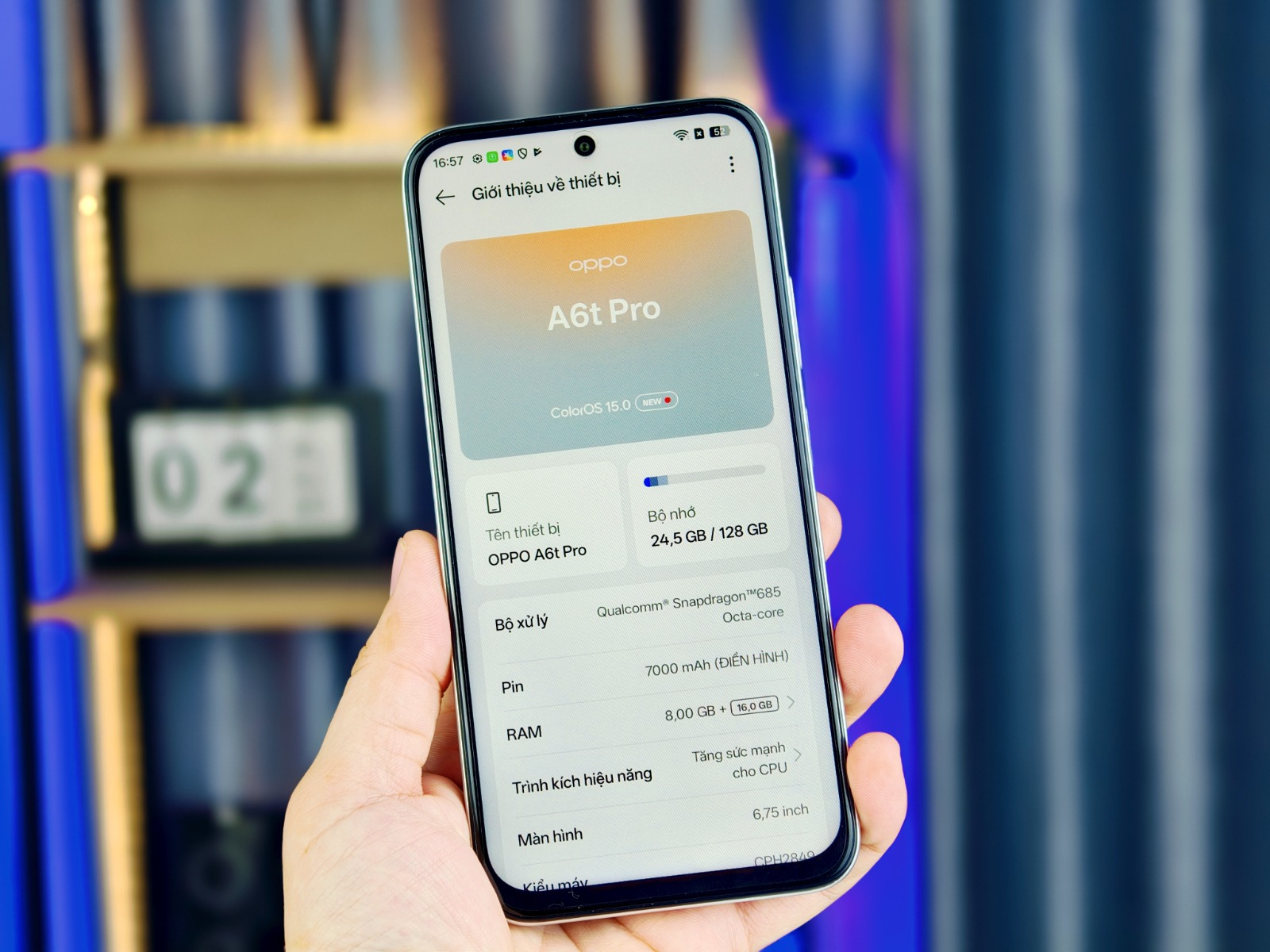 OPPO A6t Pro chạy chip Snapdragon 685