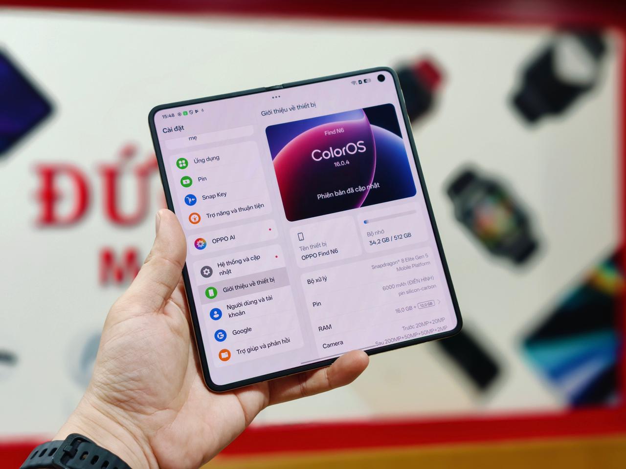 Oppo Find N6 trang bị chip Snapdragon 8 Elite Gen 5 (3nm)