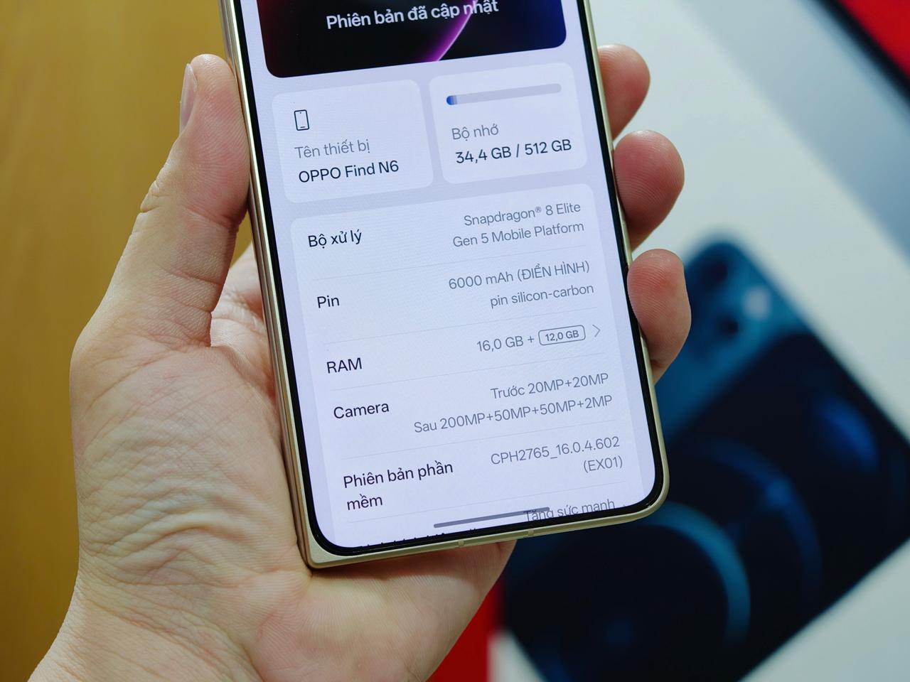 OPPO Find N6 5G có pin cực bền bỉ