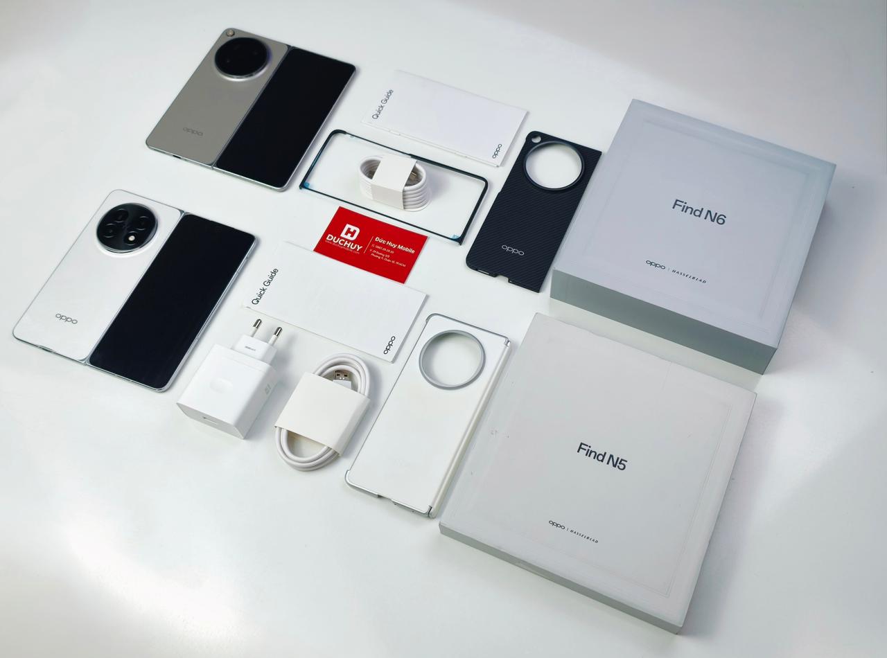 OPPO Find N6 có thiết kế mỏng hơn OPPO Find N5