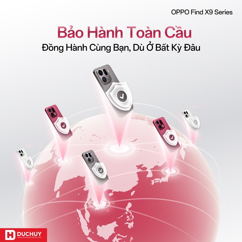 Bảo Hành Toàn Cầu cho OPPO Find X9 Series