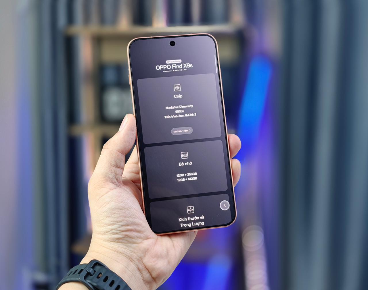 Thông số màn hình OPPO Find X9s
