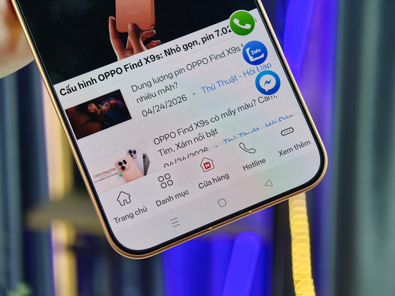 OPPO Find X9s có màn hình hiển thị tuyệt vời 