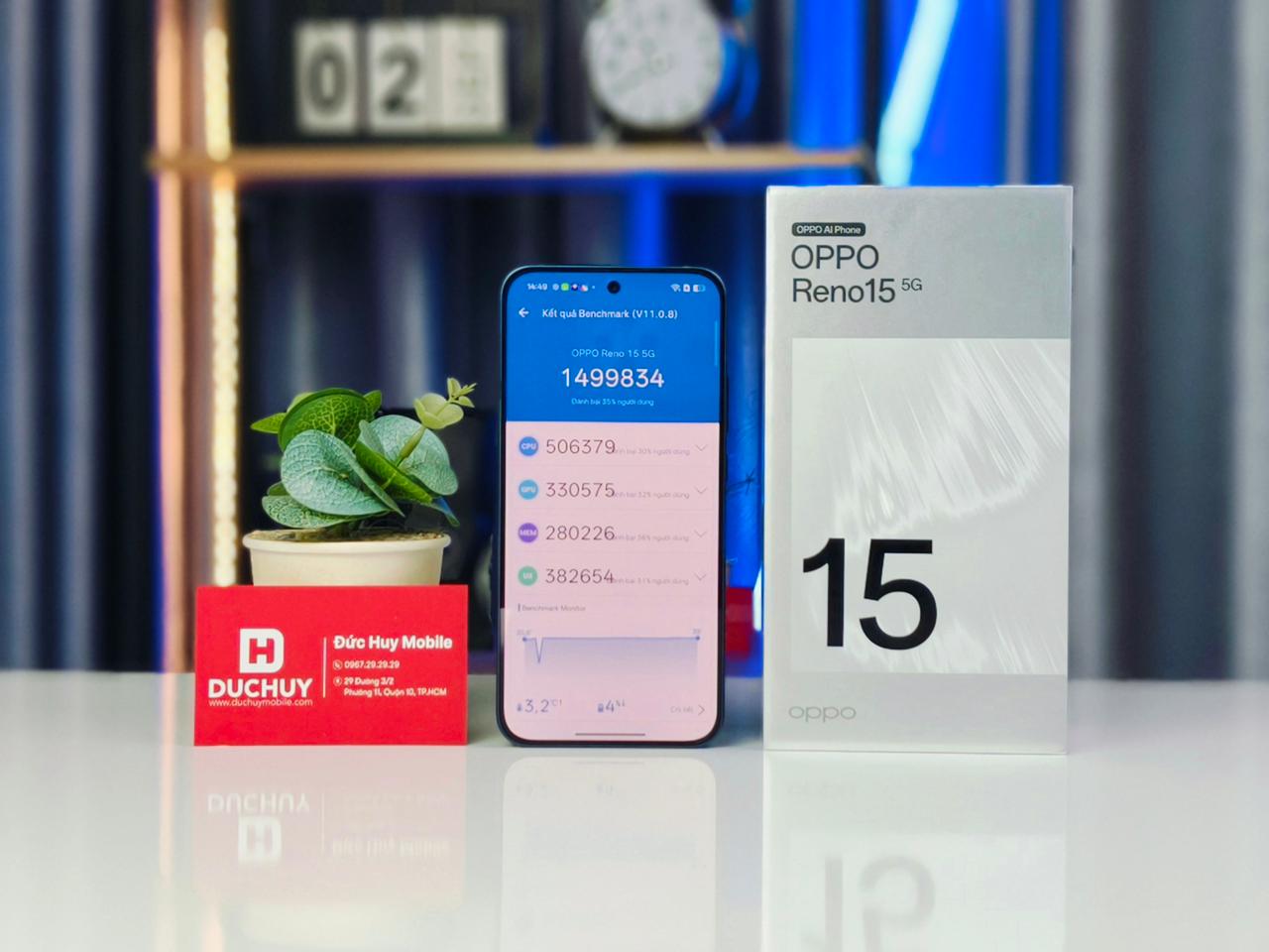 Điểm hiệu năng của OPPO Reno15 5G 