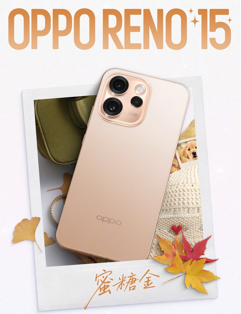 OPPO Reno15 màu Hồng