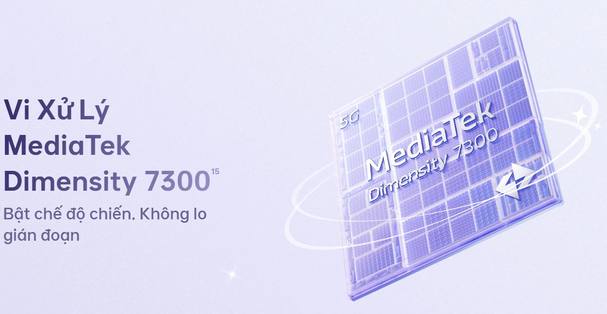 Chip Dimensity 7300 Energy tối ưu mượt mà 