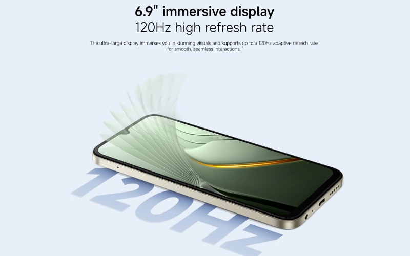 Màn hình LCD lớn 6.9 inch