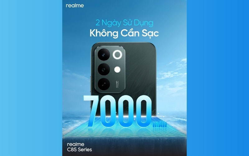 Pin trâu 7000mAh, sạc nhanh 45W