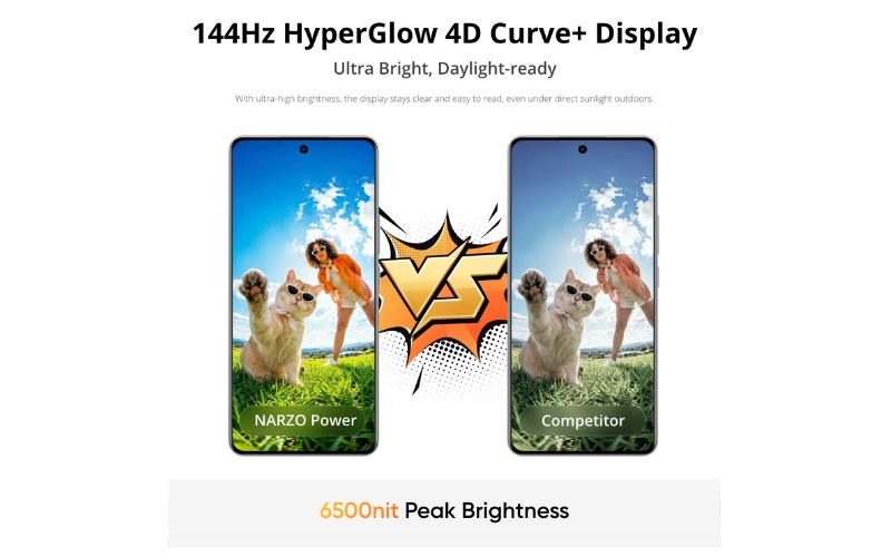Màn hình AMOLED 144Hz siêu rực rỡ