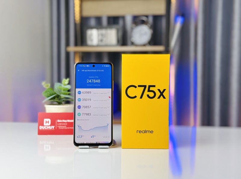 điểm hiệu năng realme c75x