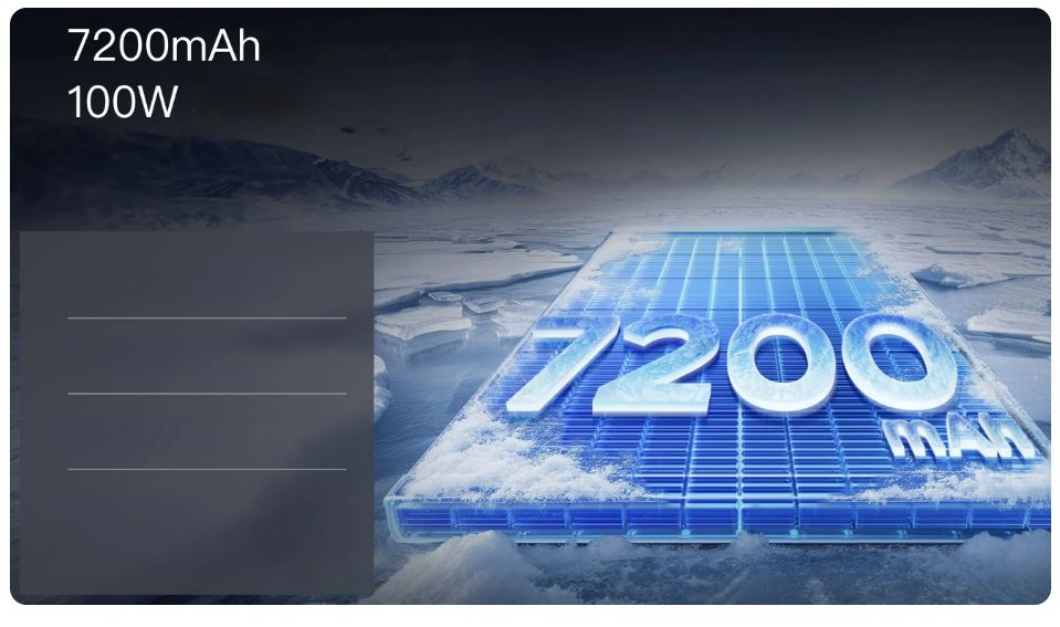  realme GT 7 có viên pin dung lượng 7200 mAh cực khủng.
