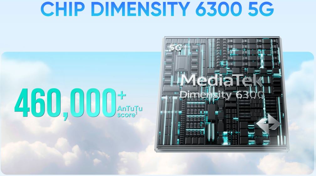 Realme 14T 5G 12GB | 256GB chạy chip Dimensity 6300 mạnh mẽ