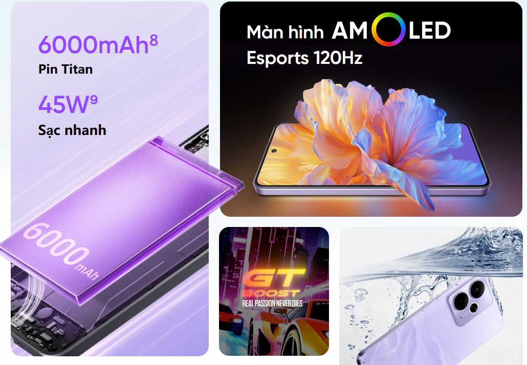 Realme 14T 5G 12GB | 256GB có nhiều tính năng hiện đại