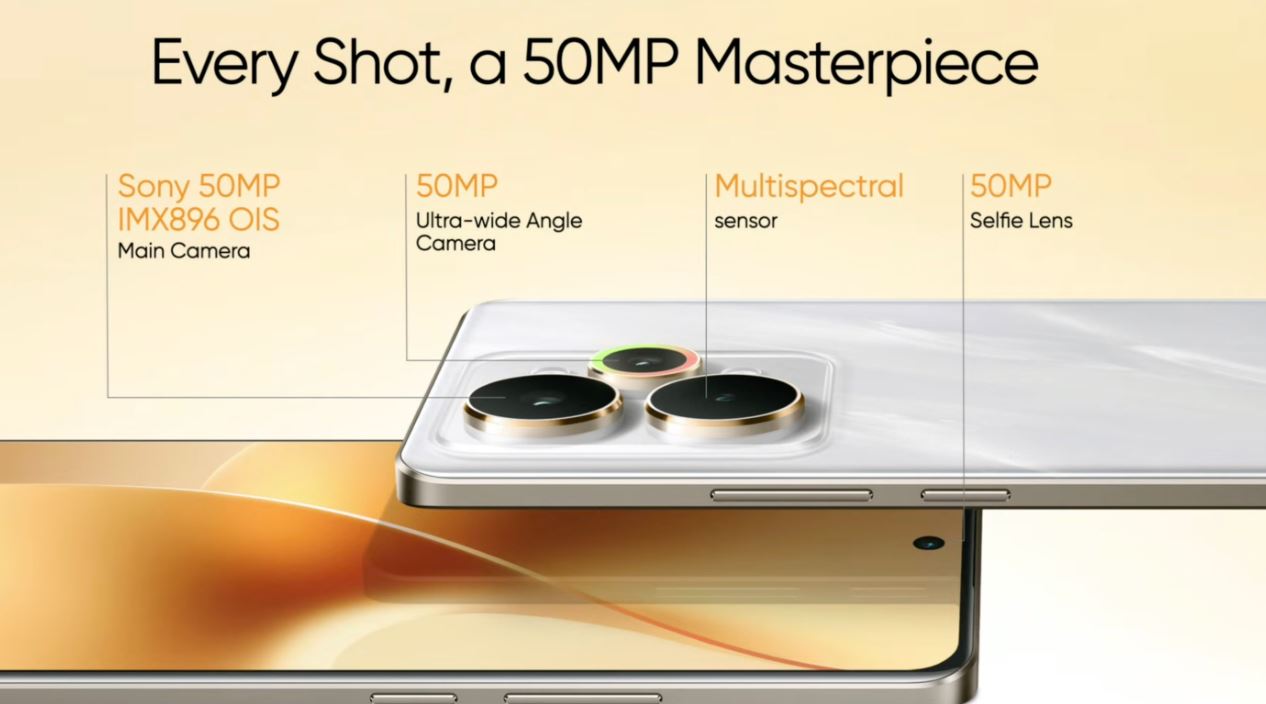  Realme 15 Pro có camera kép 50MP chất lượng