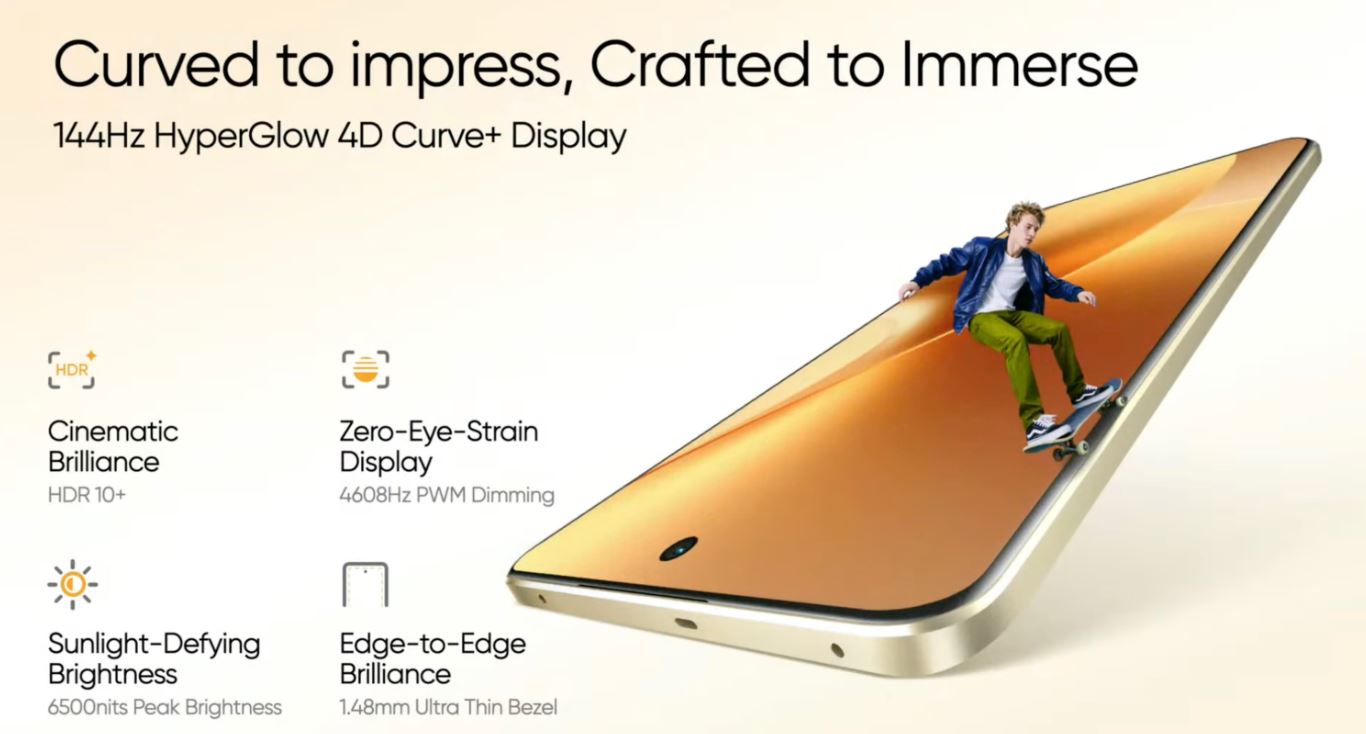 Realme 15 Pro được trang bị màn hình công nghệ OLED cực xịn