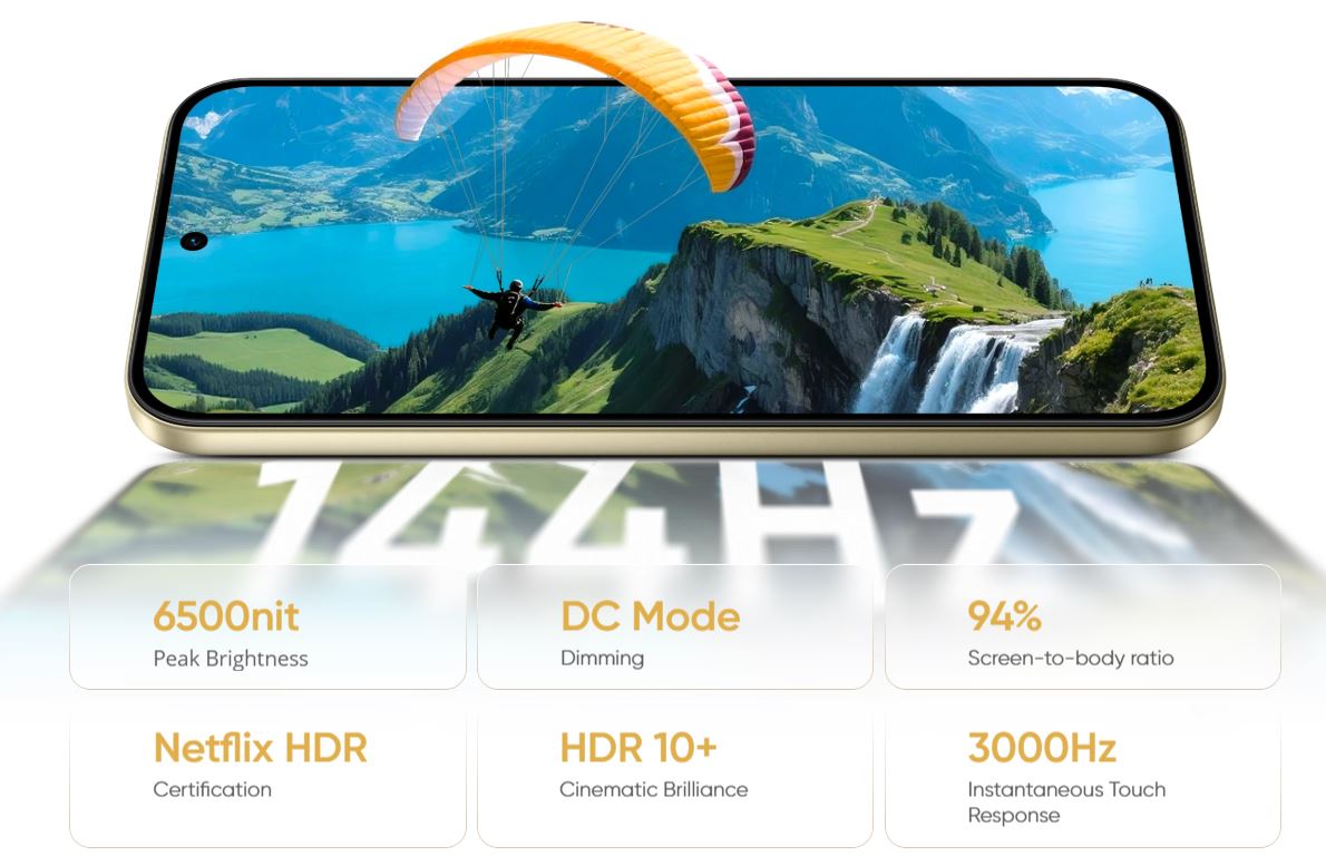 Realme 16 Pro trang bị màn hình AMOLED 6.78 inch