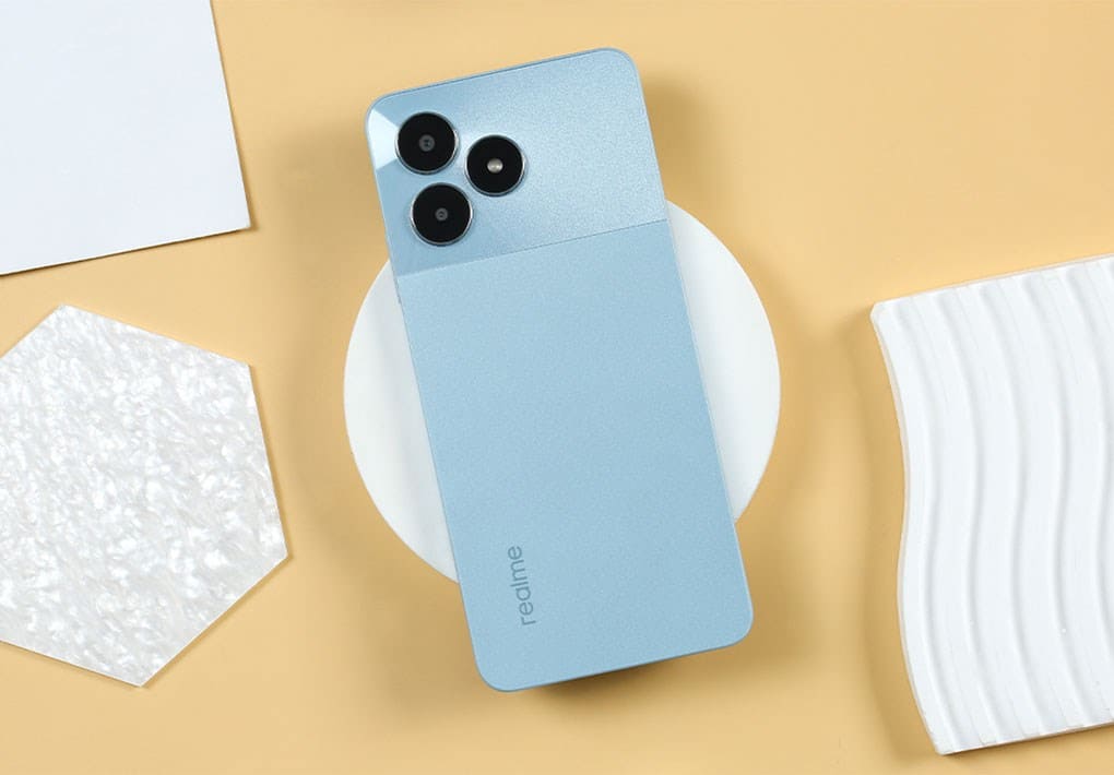 Realme Note 50 có thiết kế chất liệu nhựa