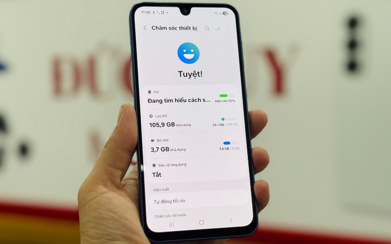 Màn hình Super AMOLED 90Hz sắc nét