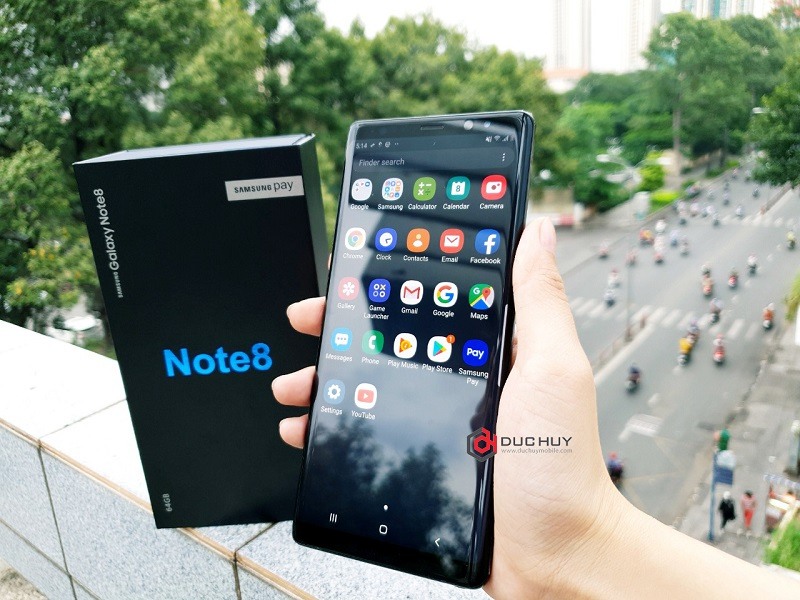 note 8 trôi bảo hành cấu hình 