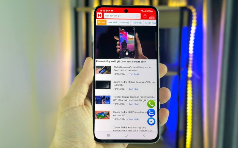 Màn hình AMOLED 6.7 inch 120Hz