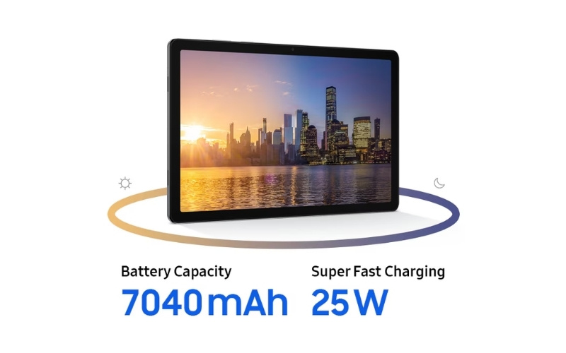 Pin 7040mAh, sạc 25W